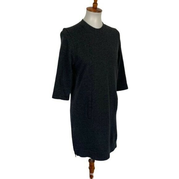 Fabletics Sweater Dress Small Gray Long Sleeve Athleisure Cozy - Picture 3 of 6